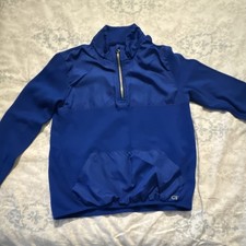 GapFit boys Blue 1/4 Zip Mock Neck Pullover Top Regular Fit Size M