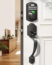 Fingerprint Door Lock Set, Keyless Entry Door Lock, Front Handle Set, Electro...
