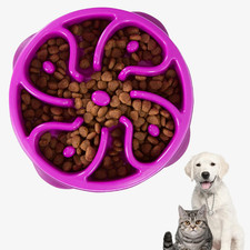 Dog Slow Feeder Bowl - Flower-Shaped Slow Feeder Bowl for Dogs, Cats, and Other 