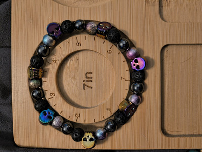 Gothic Themed  Shades Of Night Handcrafted Bracelet