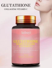 LAIBUYI Glutathione 50000mcg, Vitamin C 100mg, 90ct