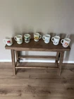 7/1958 - 1965 FIRE KING Anchor Hocking SNOOPY Milk Glass Mugs Vintage