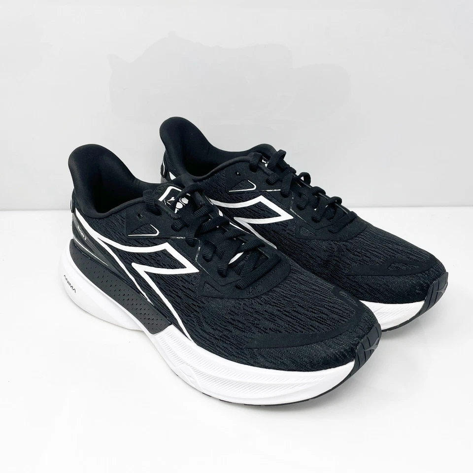 Diadora Womens Nucleo 2 C0641 Black Running Shoes Sneakers Size 10.5 - Image 2 of 4