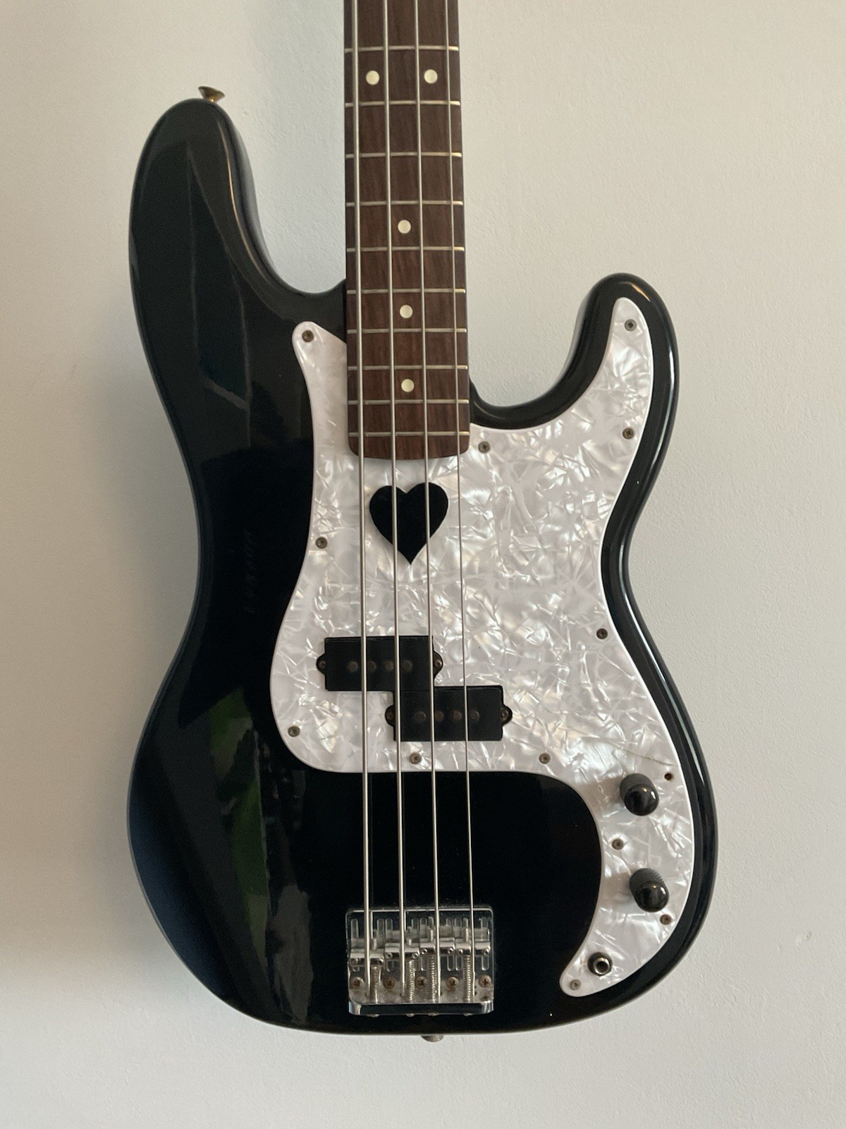 Fender Precision Bass Black 1992 MIM Made In Mexico w/ hard case