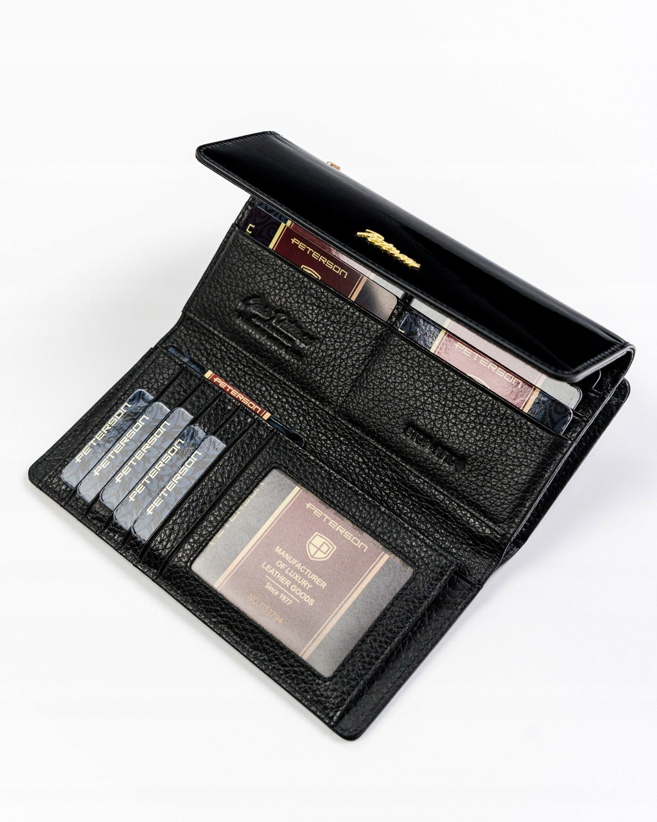 Peterson Damen-Portemonnaie aus echtem Leder, mehrfarbig 5