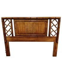 Vintage Mid Century Dixie Aloha Headboard Queen Bed Frame Only Made In USA