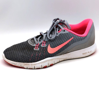 Nike Sneakers Womens Flex Trainer 7 Gray Pink 8.5 Running Shoes 898479-006