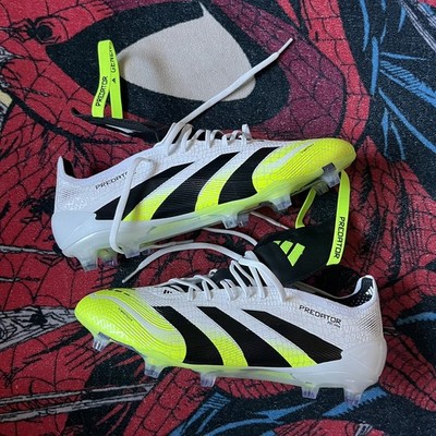 Adidas Predator Elite FT FG Foldover Tongue White Lemon Black Mens Size 9 NWT