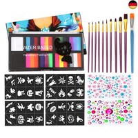 Face Colors Kinder-Make-Up-Set, 10 Farben, Gesichtsbemalung, Make-Up-Palette