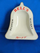 Vintage Bell’s Scotch Whisky Ceramic Ashtray – “Afore ye go” – Mint condition