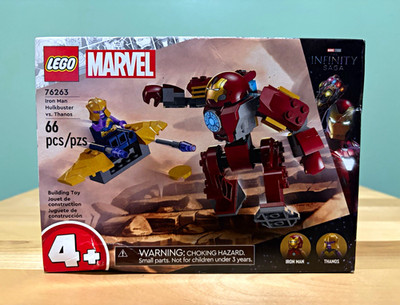 LEGO Marvel 76263 Iron Man Hulkbuster vs Thanos 66pc Set 4+ Infinity Saga