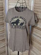 Disney LION KING Juniors XL Hakuna Matata Brown Thin Light Soft T-Shirt