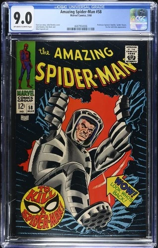 Amazing Spider-Man #58 (1968) Spider-Slayer, Ka-Zar & Zabu appearance - CGC 9.0
