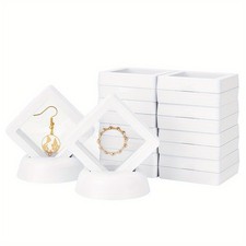 12sets Plastic Frame Stands with Transparent Membrane 3D Floating Frame Display