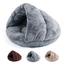Soft Plush Cat Bed for Winter, Warm Cozy Cave House for Cats  Small Dogs
