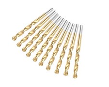 10x Titanbohrer - HSS-TiN DIN 338 - Metallboh...