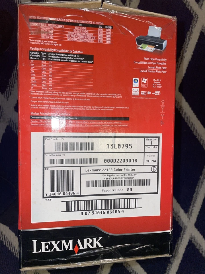 Lexmark Z2420m Wireless Laptop Printer - Image 3 of 4