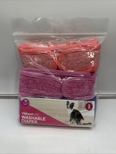 Reusable Washable Dog Diapers Female Size Medium 14 To 20 Waist 3 Pack