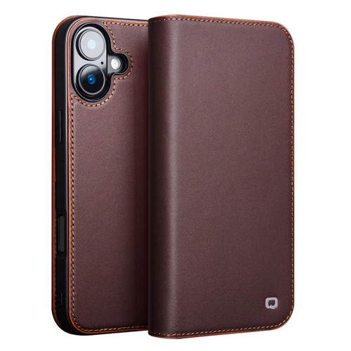 Genuine Leather Magnetic Flip back Case for iPhone 16 16 Pro 16Max 16 plus - 第 15/15 張圖片