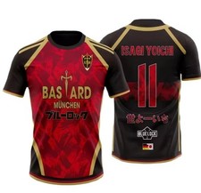Dziecięcy T-shirt Maillot Manga Blue Lock Isagi Bastard Monachium Japonia