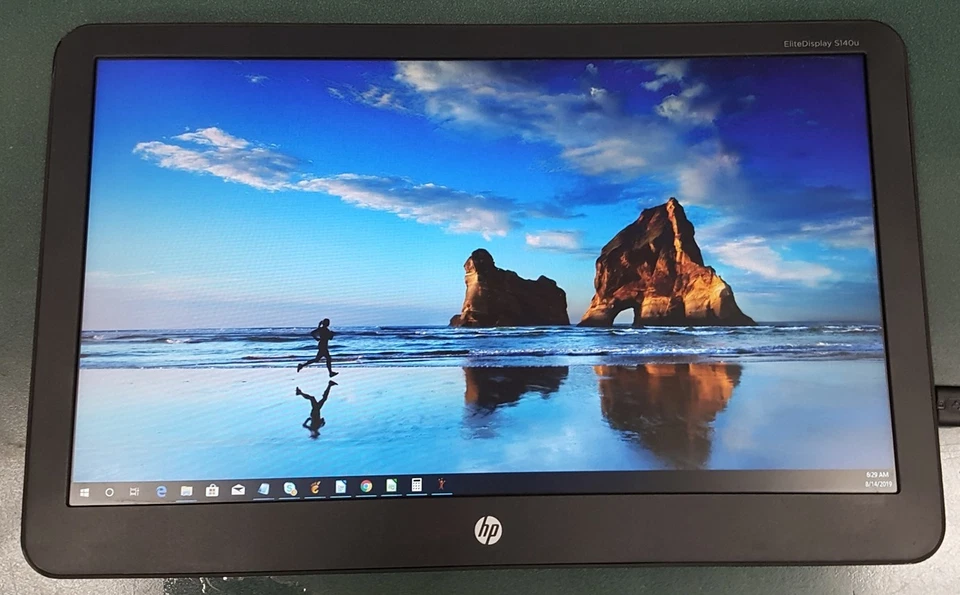 HP Portable USB 3.0 14 Widescreen LED Monitor S140U HSTND-5011-A w/ Cable & Case - Image 2 of 4