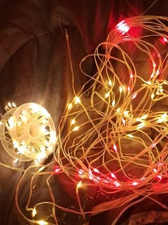 ein tolles Set 2 x VERSCHIEDENE Lichterketten LED Lichterkette USB 1x weiß 1x Farbe