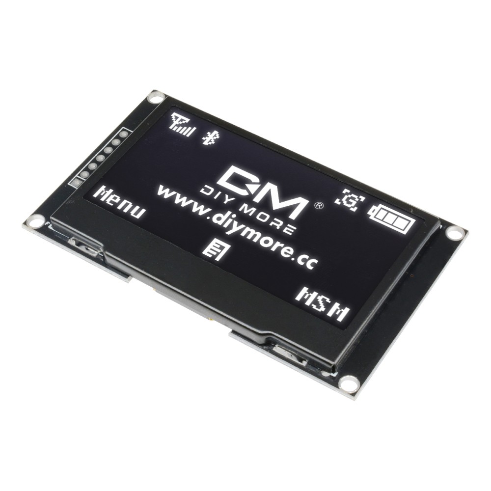 2.42" inch OLED White Display SSD1309 128x64 SPI Serial Port Module For ...