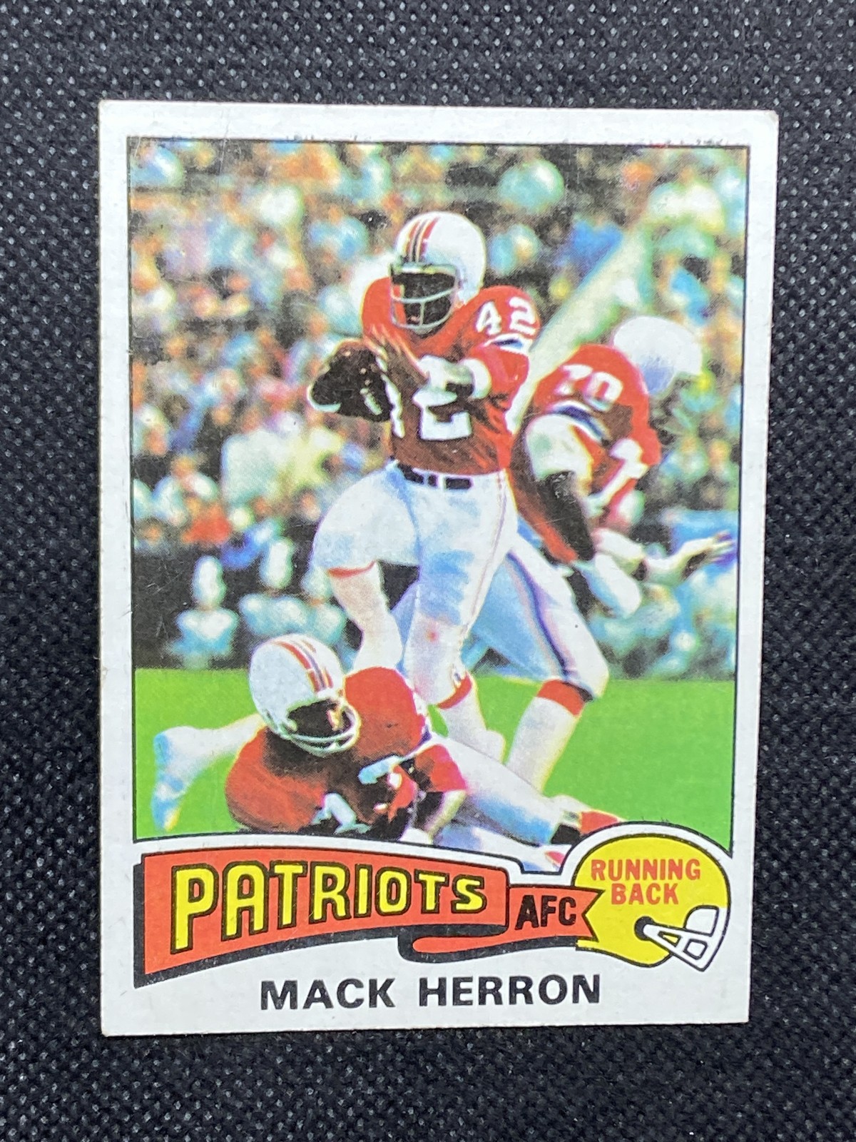 1975 Topps Mack Herron New England Patriots Rookie #381
