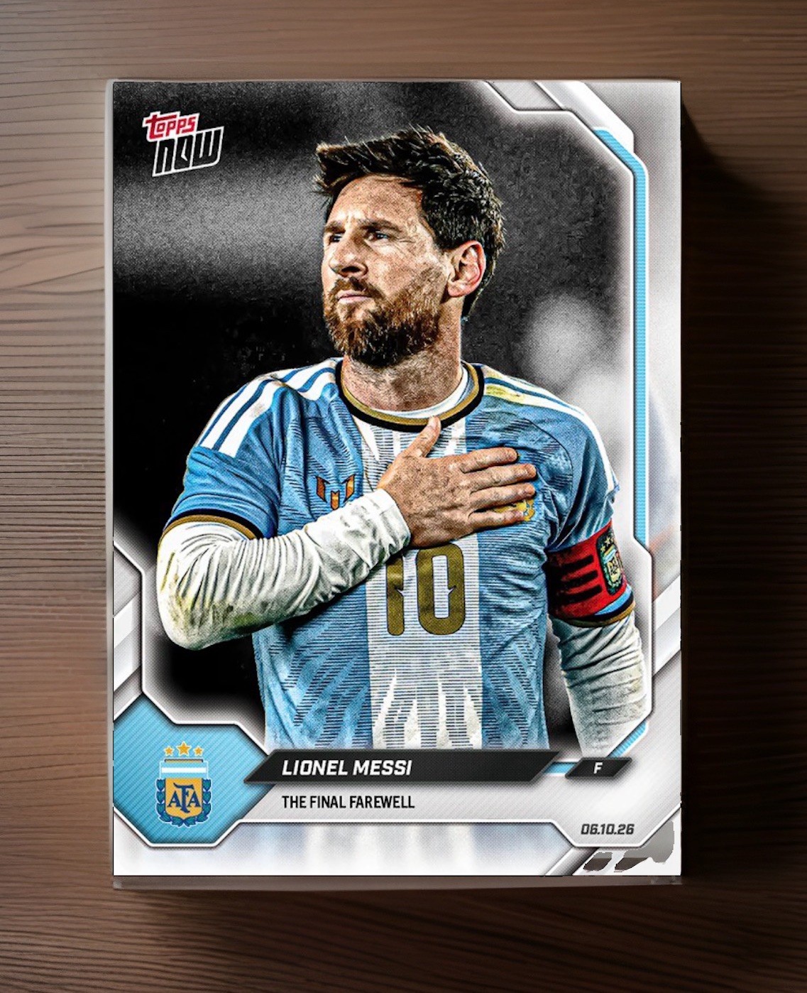 LIONEL MESSI - 2026 Argentina Topps NOW (2 CARDS) - Final Farewell Pack PRESALE