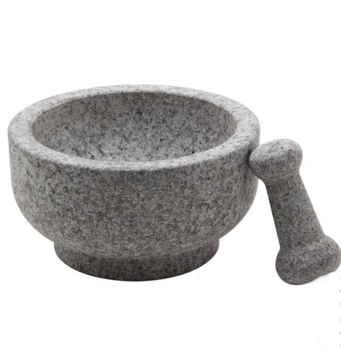 Casa Maria 8.5” Granite Stone Double Sided Mortar & Pestle - Picture 2 of 7
