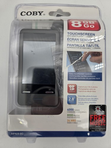 Coby 8GB Go Touchscreen MP3 Video Player 2.8 Screen MP827-8G
