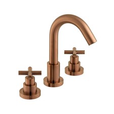 VADO INDIVIDUAL ELEMENTS 3 HOLE DECK MOUNTED BATH FILLER IND-ELW135/NH-BRZ