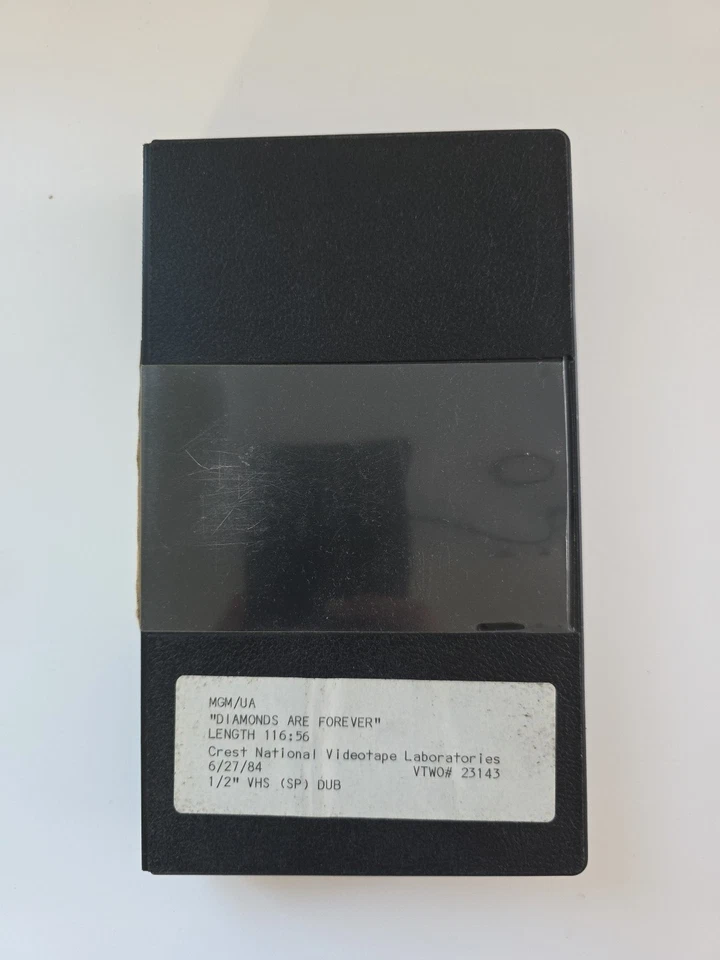 James Bond Diamonds Are Forever Production VHS Crest National Video Labs RARE - Image 2 of 4