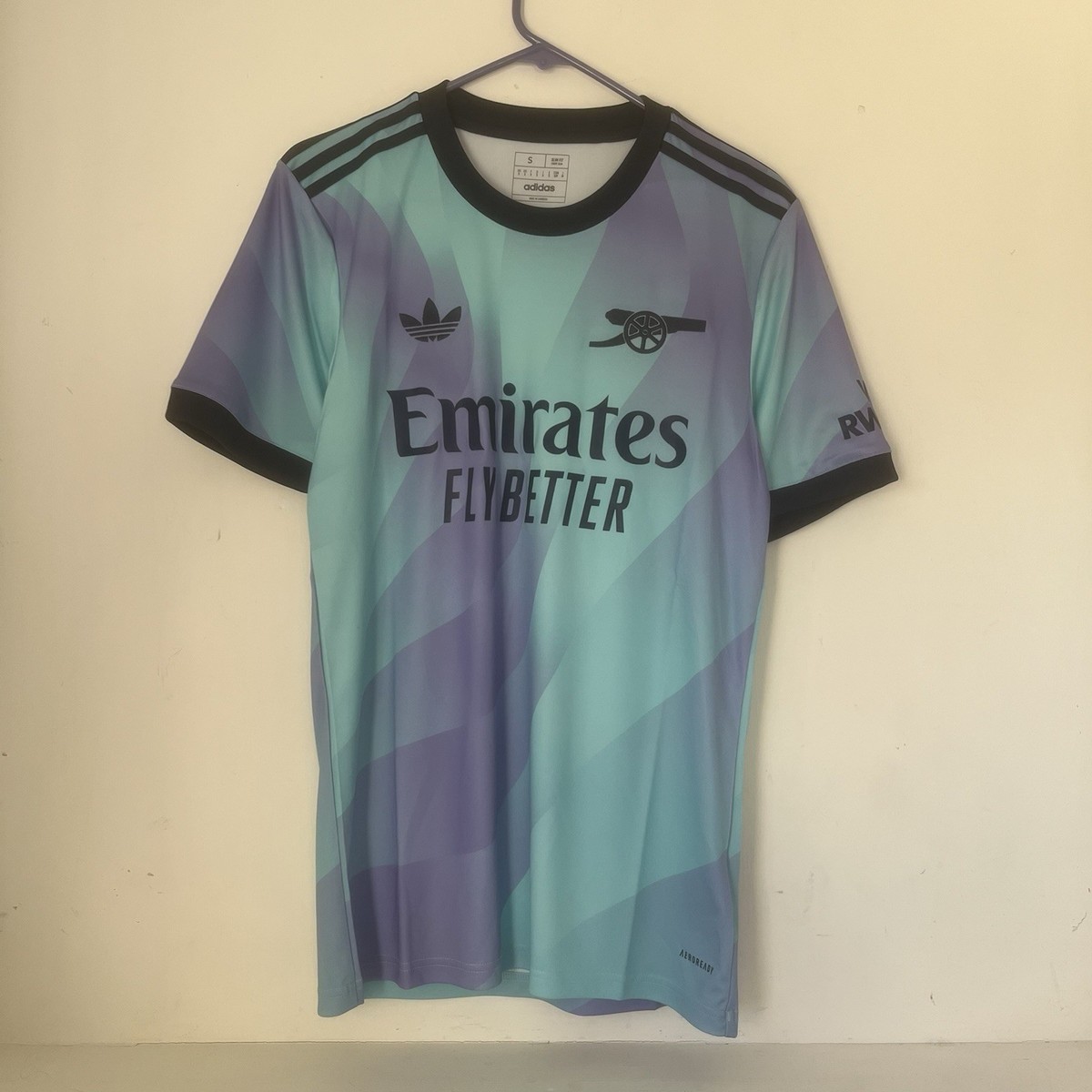 S) adidas Originals Arsenal FC Third Soccer Slim Fit Jersey 2024