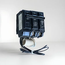 GE THQL21WY20ST1 Circuit Breaker 1P 20A Switched Neutral + TQSTA1 Shunt Trip NEW