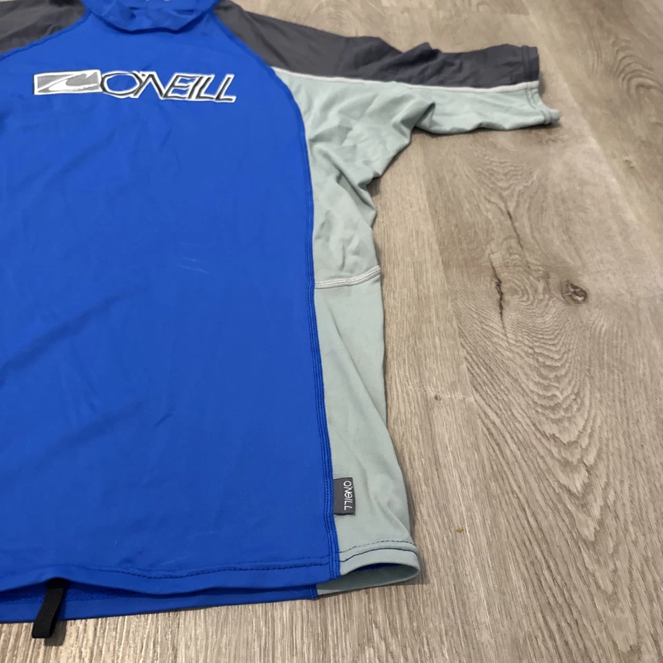 Camisa O'neill Rash Guard Juvenil 2XL Azul Gris UVA + UVB 50+ Protección Solar Foto 4 de 4