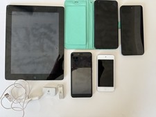 Lot of 4 Cell Phones, 1 iPad, iPod Shuffle An...