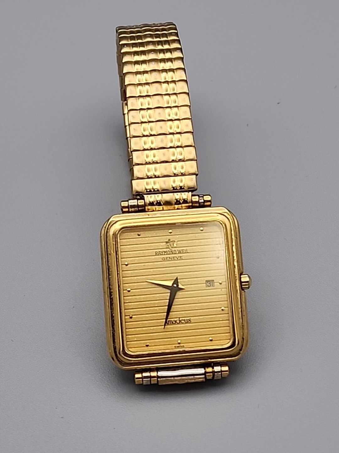 Raymond Weil Geneve 18K Gold EP Ref 9983 Tank Vintage Watch | eBay