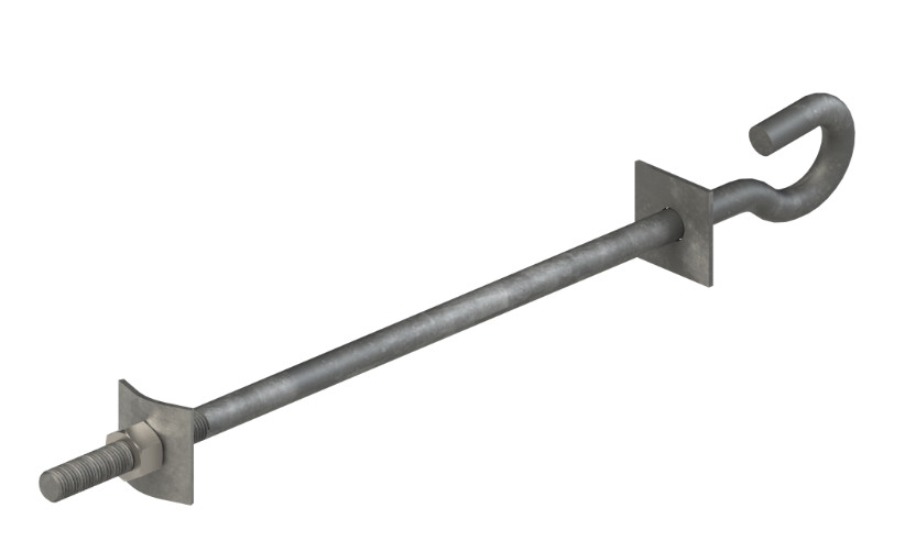 HOOK BOLT M16-420 HOT DIP GALVANISED SH16L420