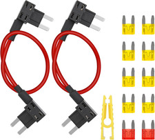 Fuse Adapter Fuses Holder TIPM Bypass 14AWG Wire 20 AMP Repair Fuel Pump Relay C