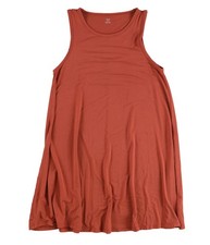 American Eagle Womens Solid Cut Out Back A-line Dress