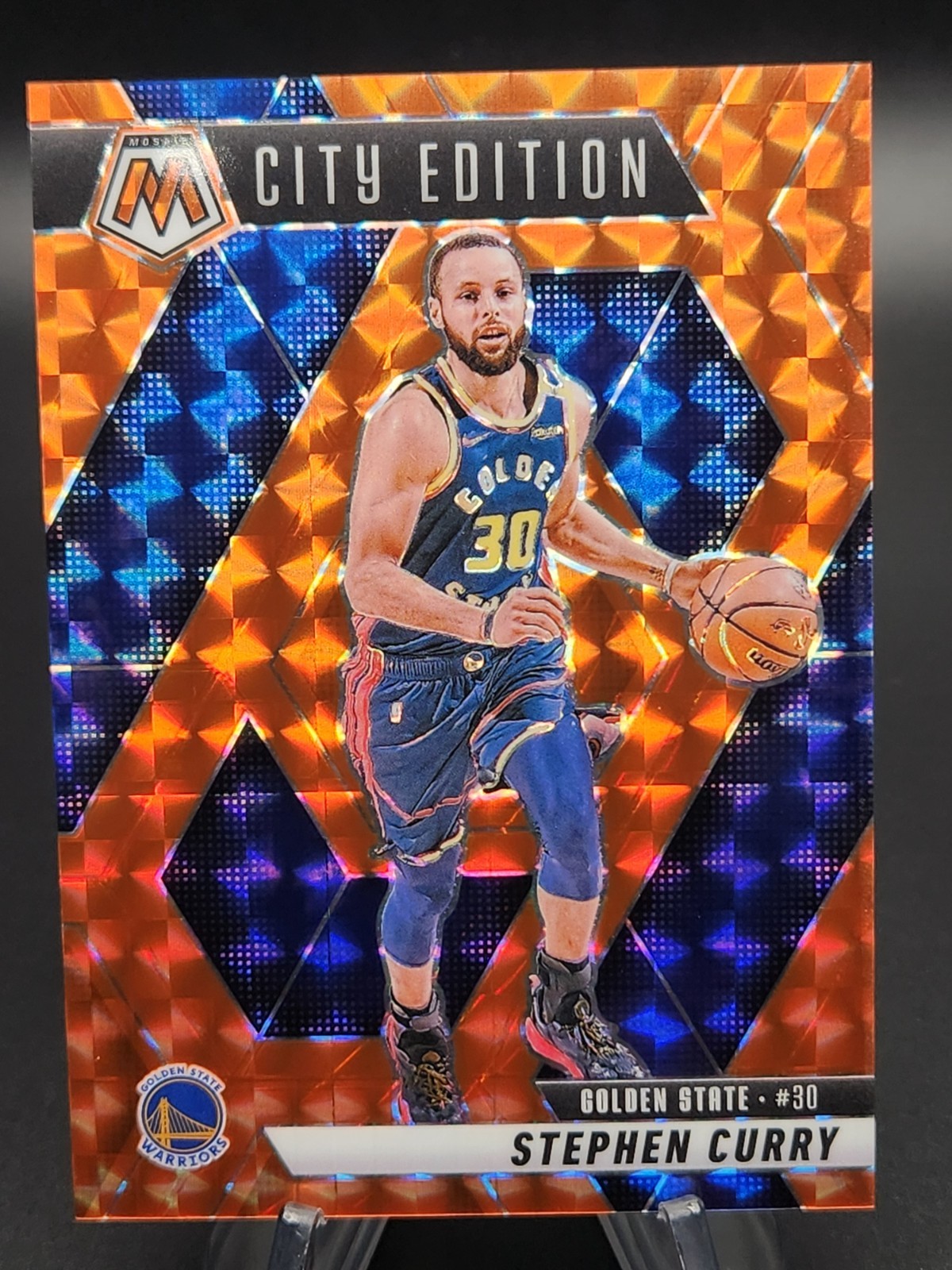 Stephen Curry 2024-25 Panini Mosaic City Edition Orange 246/249