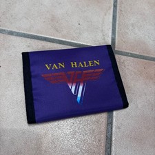 NOS Vintage 80s Van Halen Tri Fold Wallet - Purple