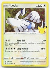 Carta Celebrazioni Lugia 022/025 NM Pokemon Holo Rara Tcg