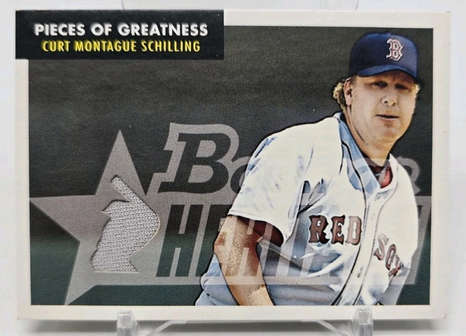 2007 Bowman Heritage CURT SCHILLING Pieces of Greatness Jersey Boston Red Sox - Image 2 of 4