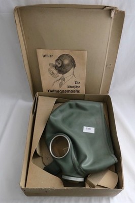 German Volksgas Mask VM 37 In Original Box Complete
