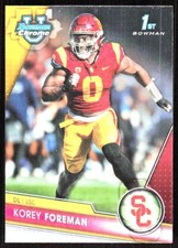 2023 1684A BOWMAN CHROME UNIVERSITY KOREY FOREMAN USC Trojans #190