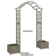 Garden Trellis Rose Arch Planters Pergola Arbour Planter Climbing itzcominghome 