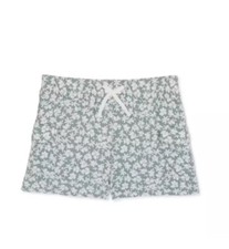 Wonder Nation Girls Pull-On Shorts Green Floral Size XL 14-16 NWT