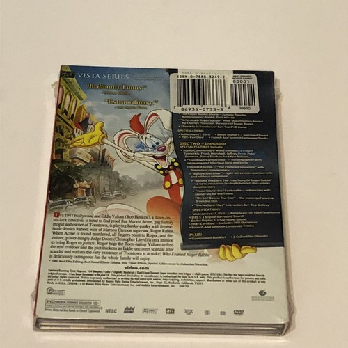 Who Framed Roger Rabbit DVD Vista New Sealed Series Free Fast Shipping - Picture 5 of 7
